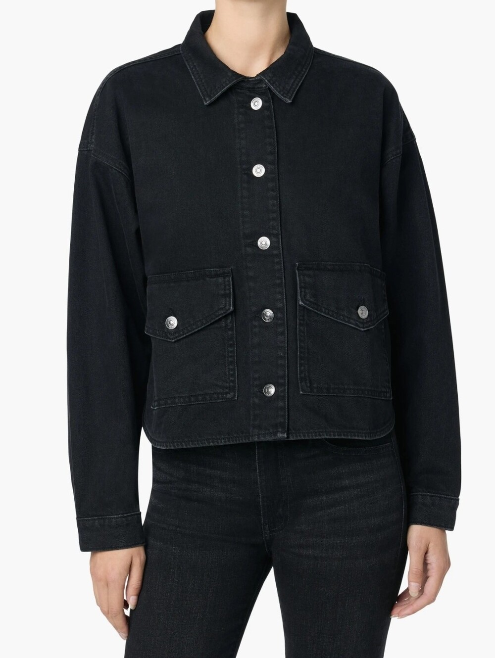 NWT Hudson Jeans Casual Black Denim Jacket Women's Small